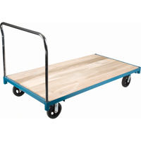 Chariot &agrave; plateforme robuste, 96" lo x 48" la, Capacit&eacute; de 2000 lb, Roues en Caoutchouc Distribution Jean Lapalme