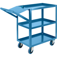 Chariots &agrave; cueillette, 36" h x 18" la x 46" p, 3 Tablettes, Capacit&eacute; 1200 lb Distribution Jean Lapalme