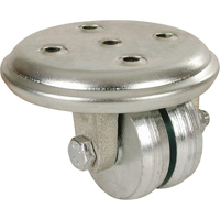 Roulettes &agrave; bas niveau, Pivotant, 2" (51 mm), Fonte, 600 lb (272 kg) Distribution Jean Lapalme