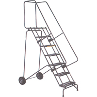 &eacute;chelles mobiles Fold-N-Store, 7 marches, Perfor&eacute;, Hauteur 70" Distribution Jean Lapalme