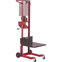Platform Lift Stacker, Hand Winch Operated, 500 lbs Capacity, 54" Max Lift Distribution Jean Lapalme