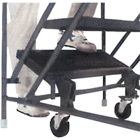 Slope Rolling Ladder, 9 Steps, Anti-Skid, 50° Incline, 90" High Distribution Jean Lapalme