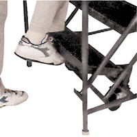 Slope Rolling Ladder, 9 Steps, Anti-Skid, 50° Incline, 90" High Distribution Jean Lapalme