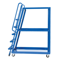 Chariot &agrave; cueillette, Acier, 21-7/8" la x 56-1/8" p, 3 tablettes, Capacit&eacute; 1000 lb Distribution Jean Lapalme