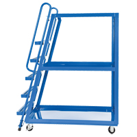 Chariot &agrave; cueillette, Acier, 27-7/8" la x 56-1/8" p, 3 tablettes, Capacit&eacute; 1000 lb Distribution Jean Lapalme