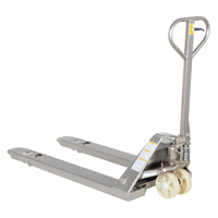 Transpalette, Acier inoxydable, 48" lo x 27" la, Capacit&eacute; 5500 lb Distribution Jean Lapalme