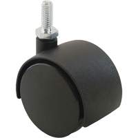 Roulette &agrave; roue double (s&eacute;ries 300/400), Pivotant, Diam&egrave;tre 2" (51 mm), Capacit&eacute; 75 lb (34 kg) Distribution Jean Lapalme