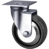 Heavy-Duty Caster, Swivel, 4" (101.6 mm), Neoprene, 500 lbs. (227 kg.) Distribution Jean Lapalme