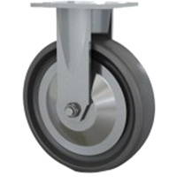 Heavy-Duty Caster, Rigid, 8" (203.2 mm), Solid Elastomer, 1000 lbs. (453.6 kg.) Distribution Jean Lapalme