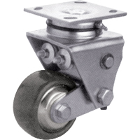 Heavy-Duty Caster, Swivel, 4" (101.6 mm), Solid Elastomer, 900 lbs. (408 kg.) Distribution Jean Lapalme