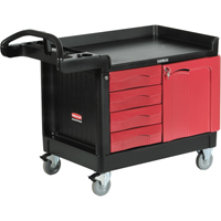 Armoires mobiles & centres de travail Trademaster, 4 tiroirs, 49" lo x 26-1/4" la x 38" h, Noir Distribution Jean Lapalme
