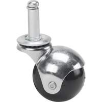 Zinc Plated Caster, Swivel with Brake, 2" (50.8mm) Dia., 200 lbs. (91 kg.) Capacity Distribution Jean Lapalme