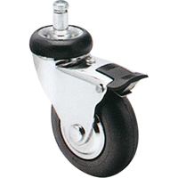 Comfort Roll Caster, Swivel with Brake, 2" (51 mm) Dia., 125 lbs. (57 kg.) Capacity Distribution Jean Lapalme