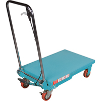Heavy-Duty Hydraulic Scissor Lift Table, 27-1/2" L x 17-3/4" W, Steel, 330 lbs. Capacity Distribution Jean Lapalme