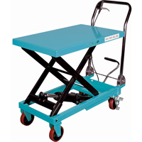 Table &eacute;l&eacute;vatrice robuste &agrave; ciseaux hydraulique, 32" lo x 19-3/4" la, Acier, Capacit&eacute; 1100 lb Distribution Jean Lapalme