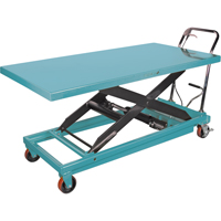 Table &eacute;l&eacute;vatrice robuste &agrave; ciseaux hydraulique, 63" lo x 31-7/8" la, Acier, Capacit&eacute; 1100 lb Distribution Jean Lapalme