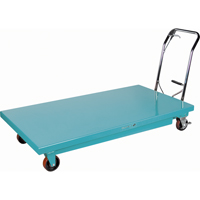 Table &eacute;l&eacute;vatrice robuste &agrave; ciseaux hydraulique, 63" lo x 31-7/8" la, Acier, Capacit&eacute; 1100 lb Distribution Jean Lapalme