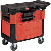 Chariots de travail Trades a/compartiment, 2 tiroirs, 38" lo x 19-1/4" la x 33-3/8" h, Noir Distribution Jean Lapalme