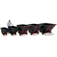 Tilt Truck, Polyethylene, 1-1/2 cu. yd., 1200 lbs. Load Capacity Distribution Jean Lapalme