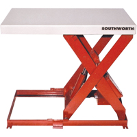 Table &eacute;l&eacute;vatrice &agrave; ciseaux, Acier, 36" lo x 20" la, Capacit&eacute; 550 lb Distribution Jean Lapalme