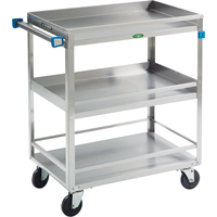 Chariots avec barres de retenue, 3 Tiers, 19" la x 34-3/4" h x 31" p, Capacit&eacute; 500 lb Distribution Jean Lapalme