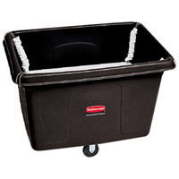 Cube Truck with Spring Platform, Polyethylene, 44-1/16" L x 31" W x 32-1/2" H, 14 cu.ft. Volume, 500 lbs. Capacity Distribution Jean Lapalme