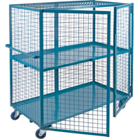 Chariot en treillis m&eacute;tallique, 2 niveaux, 39" lo x 26" la x 62,5" h, Cap. 1200 lb Distribution Jean Lapalme