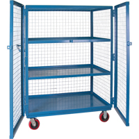 Chariot en treillis m&eacute;tallique, 3 niveaux, 51" lo x 32" la x 62,5" h, Cap. 2400 lb Distribution Jean Lapalme