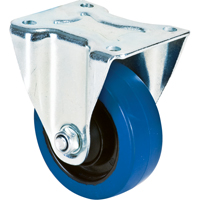 Blue Caster, Rigid, 4" (101.6 mm), Rubber, 350 lbs. (158.8 kg.) Distribution Jean Lapalme