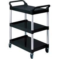 Service Cart, 3 Tiers, 19" x 38" x 34", 200 lbs. Capacity Distribution Jean Lapalme