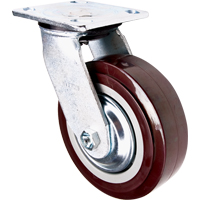 Roulette, Pivotant, 6" (152,4 mm), Polyur&eacute;thane, 850 lb (385 kg) Distribution Jean Lapalme