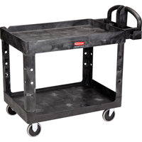 Heavy Duty Utility Cart - 4546-00, 2 Tiers, 26" x 33-1/4" x 55", 750 lbs. Capacity Distribution Jean Lapalme