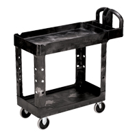 Heavy Duty Utility Cart - 4500-88, 2 Tiers, 17-1/8" x 33-1/4" x 39", 500 lbs. Capacity Distribution Jean Lapalme