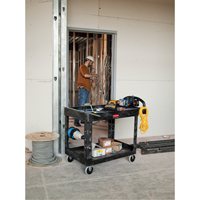 Heavy Duty Utility Cart - 4500-88, 2 Tiers, 17-1/8" x 33-1/4" x 39", 500 lbs. Capacity Distribution Jean Lapalme