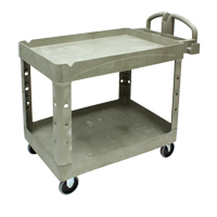 Heavy Duty Utility Cart - 4520-88, 2 Tiers, 25-1/4" x 39" x 44", 500 lbs. Capacity Distribution Jean Lapalme