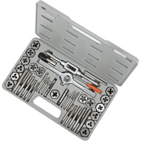 TD40H SAE HSS Tap & Alloy Die Set, 40 Pieces Distribution Jean Lapalme