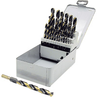 Jeu de forets &agrave; queue r&eacute;duite de premi&egrave;re qualit&eacute; JET-KUT B & G BG29RS, 29 morceaux, Acier rapide Distribution Jean Lapalme