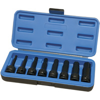 Metric Impact Socket Set, Hex, 1/2" Drive, 8 Pcs Distribution Jean Lapalme