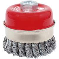 Brosse boisseau &agrave; fils li&eacute;s et nou&eacute;s haute performance CKB3201T, 3-1/2" dia. x 5/8"-11 arbre Distribution Jean Lapalme