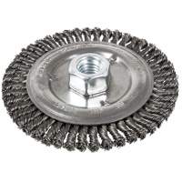 Brosse pour cordon de soudure, Dia. 5", Fils 0,022", Arbre 5/8"-11, Acier Distribution Jean Lapalme