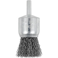 Brosse coupelle sertie mont&eacute;e sur tige, 1", Fils 0,012", Tige 1/4" Distribution Jean Lapalme