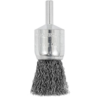 Brosse coupelle sertie mont&eacute;e sur tige, 3/4", Fils 0,012", Tige 1/4" Distribution Jean Lapalme