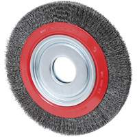 Crimped Wire Wheel, 10" Dia., 0.014" Fill, 2" Arbor Distribution Jean Lapalme