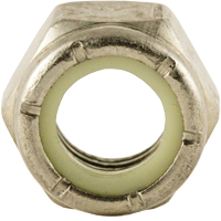 Nylon Lock Nut, 1/4" Dia., Stainless Steel, Fine Distribution Jean Lapalme