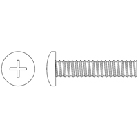 Vis mécaniques à tête cylindrique bombée