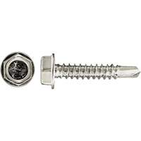 100-Piece Drill-X&reg; Hex HD Tapping Screws, #12 Dia., 1-1/4" L, Zinc Plated Distribution Jean Lapalme
