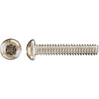 Pan Phillips HD Machine Screws, #8 x 3" L, Zinc Plated Distribution Jean Lapalme
