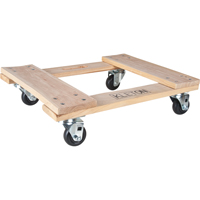 Socle roulant en bois dur, Roues en Polyol&eacute;fine, Capacit&eacute; de 1000 lb, 18" la x 24" p x 7" h Distribution Jean Lapalme