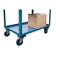 Chariots de service &agrave; bordure profonde, 2 Tiers, 24" la x 47" h x 36" p, Capacit&eacute; 1200 lb Distribution Jean Lapalme