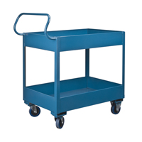 Chariots de service &agrave; bordure profonde, 2 Tiers, 24" la x 47" h x 36" p, Capacit&eacute; 1200 lb Distribution Jean Lapalme